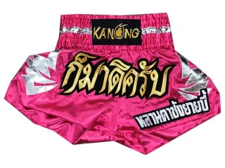 Kanong Custom Pink Muay Thai Shorts : KNSCUST-1128