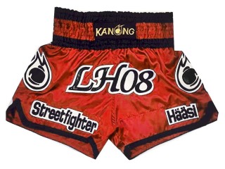 Kanong Custom Red Muay Thai Shorts : KNSCUST-1068