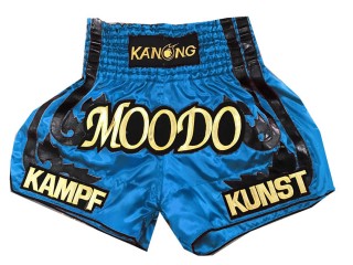 Kanong Custom Skyblue Muay Thai Shorts : KNSCUST-1056