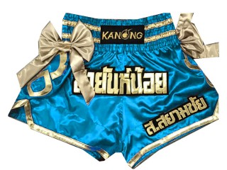 Kanong Customize Skyblue Muay Thai Shorts : KNSCUST-1021