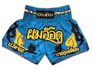 Kanong Customized Skyblue Muay Thai Shorts : KNSCUST-1136