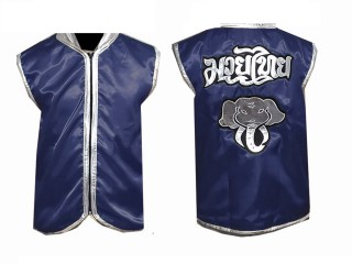 Personalized Muay Thai Cornerman Jacket : Navy Elephant
