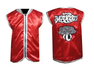 Personalized Muay Thai Cornerman Jacket : Red Elephant