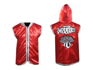 Personalized Thai Boxing Hoodies / Walk in Jacket : Red Elephant
