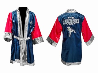 Personalized Kick boxing Robe : Model 133 Blue/Red