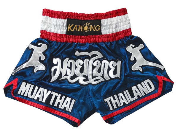 Kanong Muay Thai boxing Shorts : KNS-133-Navy