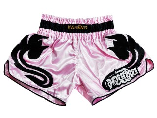 Kanong Womens Retro Kickboxing Shorts : KNSRTO-209-Pink