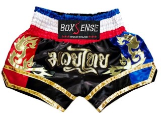 Boxsense Muay Thai Shorts : BXS-096 Black