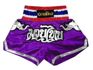 Kanong Muay Thai boxing Shorts : KNS-125 Purple
