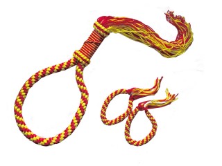 Muay Thai Mongkol Head band + Prajiet  Arm bands : Red-Yellow