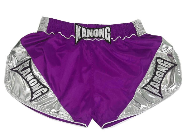 Kanong Boxing Shorts : KNSRTO-201-Purple-Silver
