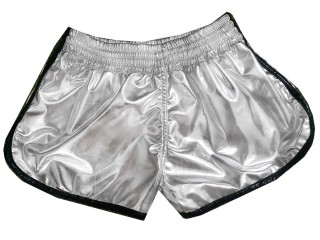 Kanong Womens Boxing Shorts : KNSWO-401-Silver
