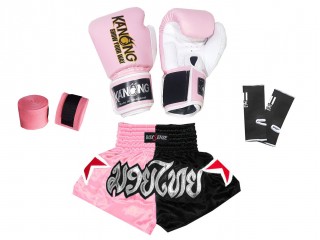 Kickboxing Bundle Set for Kids : Light Pink