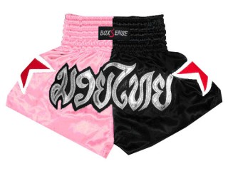 Boxsense Girl Muay Thai Kick boxing Shorts : BXSKID-005-LightPink