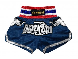 Kanong Kids Kickboxing Shorts : KNS-125-Navy-K