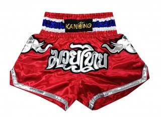 Kanong Kids Kickboxing Shorts : KNS-125-Red-K