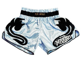 Kanong Womens Retro Kickboxing Shorts : KNSRTO-209-LightBlue