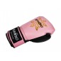 Kanong Womens Boxing Gloves (Leather) : Pink and Black