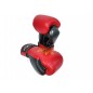 Kanong Real Leather Boxing Gloves : Maroon/Gold