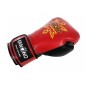Kanong Real Leather Boxing Gloves : Black and Silver