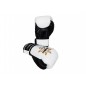 Kanong Real Leather Boxing Gloves : White and Black