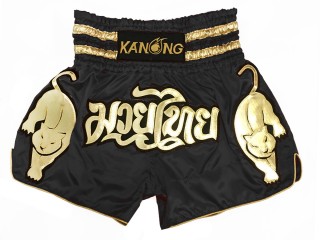 Kanong Kick boxing Shorts : KNS-135 Black