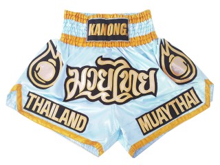 Kanong Muay Thai Kickboxing Shorts : KNS-118-Lightblue