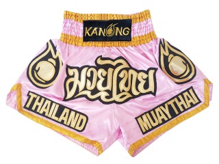 Kanong Muay Thai Kickboxing Shorts : KNS-118-Pink