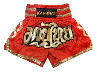 Kanong Kick boxing Shorts : KNS-121-Red