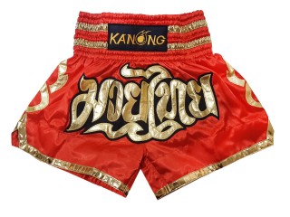 Kanong Thai boxing Shorts : KNS-121-Red