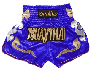 Kanong Muay Thai Kick boxing Shorts : KNS-126-Blue
