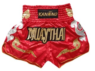 Kanong Muay Thai boxing Shorts : KNS-126-Red