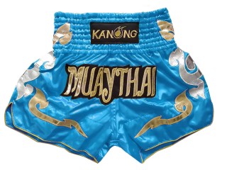 Kanong Muay Thai boxing Shorts : KNS-126-Skyblue
