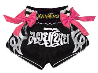 Kanong Muaythai Shorts : KNS-127-Black