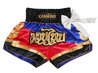 Kanong Kickboxing Shorts : KNS-130-Blue-Red