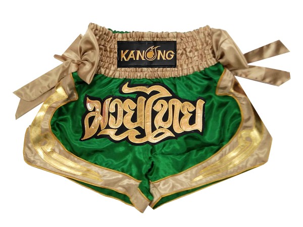 Kanong Muay Thai Shorts : KNS-132-Green