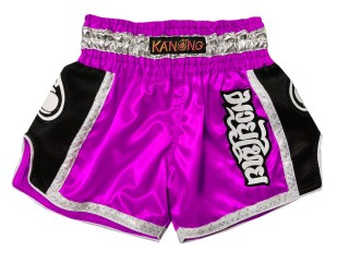 Kanong Retro Muay Thai boxing Shorts : KNSRTO-208-Purple