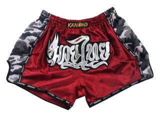 Kanong Retro Muay Thai Shorts : KNSRTO-231 Maroon