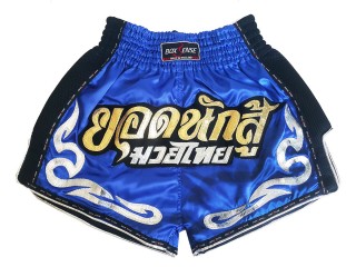 Boxsense Retro Muay Thai Shorts : BXSRTO-027 Blue