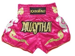 Kanong Womens Kick boxing Shorts : KNS-126 DarkPink